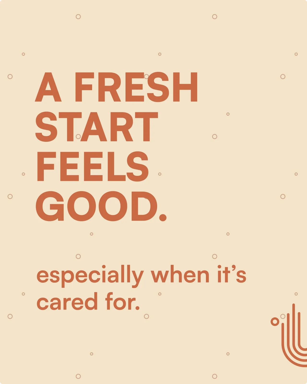 Salute Salon — A Fresh Start Feels Good, campaign poster