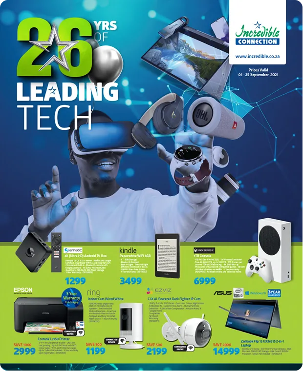 Incredible Connection — 26 years of leading tech