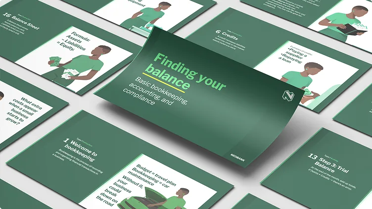 Nedbank — Finding Your Balance, learning deck cover