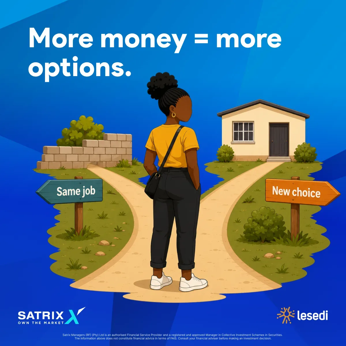 Satrix Lesedi — more money means more options