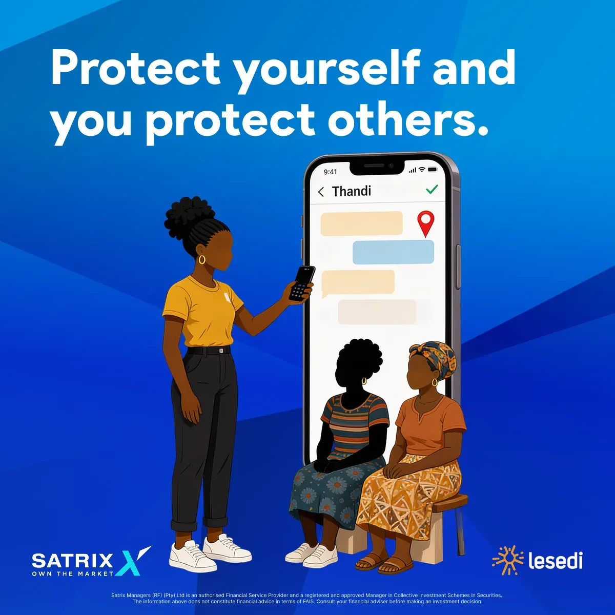 Satrix Lesedi — protect yourself and you protect others