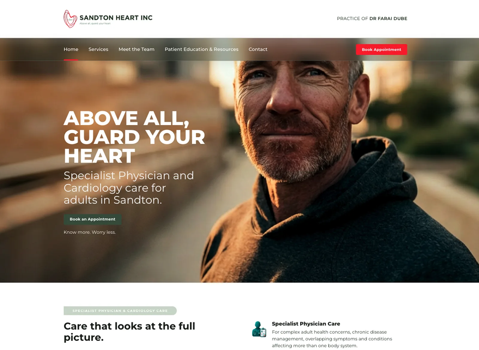 Sandton Heart Inc — homepage, Above All Guard Your Heart